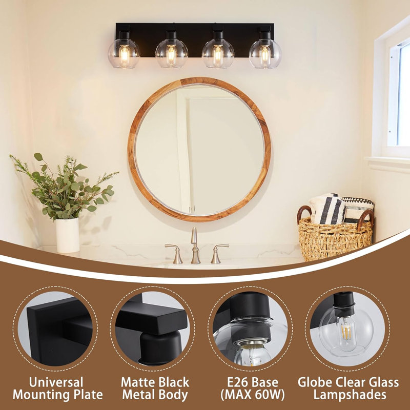 Abneer 4 - Light Dimmable Vanity Light