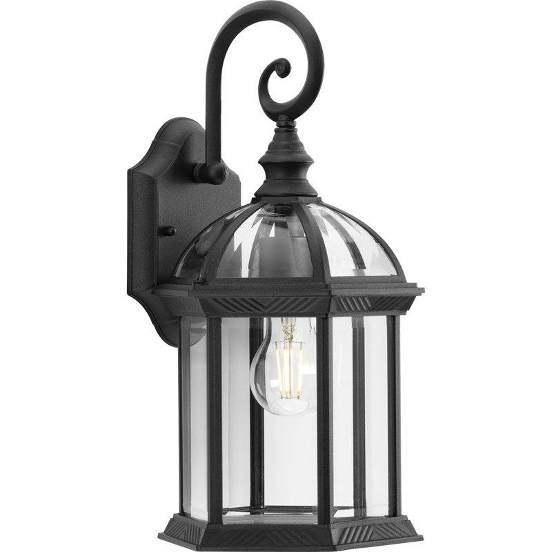 Wall Light, Textured Black, 15.50" H x 8.12" W x 7.87" D