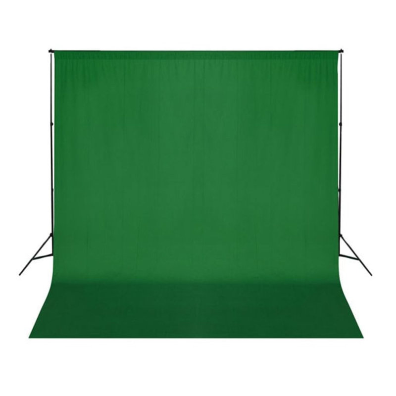 Backdrop Cotton without Stand, Green, 300cm W x 500cm L