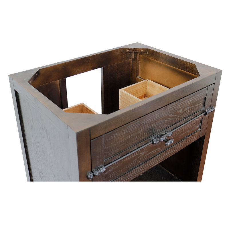 Base de meuble-lavabo simple 30 po Noblitt, Brun cendré