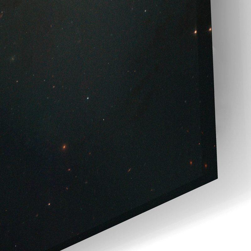 Art mural en verre acrylique en forme de télescope Hubble par Wholes Galaxy 2, H 16 po x l 24 po x P 0,2 po