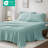 Madison Park Soloft Plush Aqua Micro Plush 4-Piece King Sheet Set-1386765636-1392453822