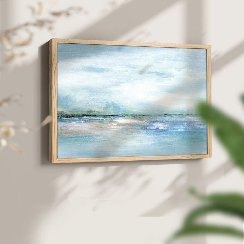 Silhouette coucher de soleil - impression encadrée - réversible, Naturel, H 16 po x l 20 po