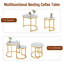 Ensemble de 2 tables basses gigognes pour salon