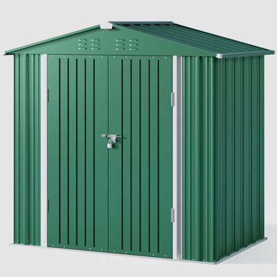Lockable 6 ft. W x 4 ft. D Metal Storage Shed