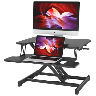 Adjustable Height Iron Standing Desk Converter