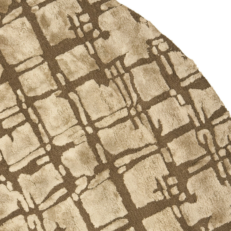 Soho Hand Tufted Wool & Wiscose Pile Rug, Round 6'