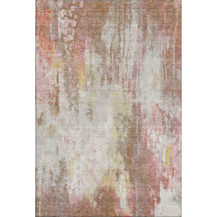 Premium Machine Washable Marasco AMF1640 Abstract Rug