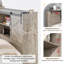  Ensemble de chambre à coucher de style campagne avec porte de grange 4 pièces, très grand, 4 pièces, gris-224979249-224979251