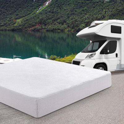 Alwyn Home Pacifica White RV Memory Foam MattressMedium Firm Feel, Breathable Memory Foam, Certified Safe Foams & Fabric, Mattress in A Box by Alwyn Home