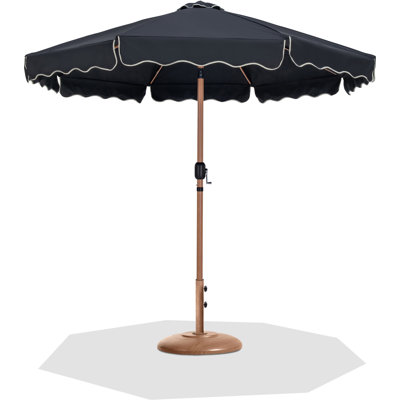 Amalfi Fabric With Piping / Aluminum Patio Umbrella With Base Sets