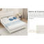 Structure de lit double beige, structure bien conçue, convenant au matelas commun, idéale pour les hôtes et pour un usage personnel beige, taille, d'ingénierie, sommeil, tête de lit, attrait, espace