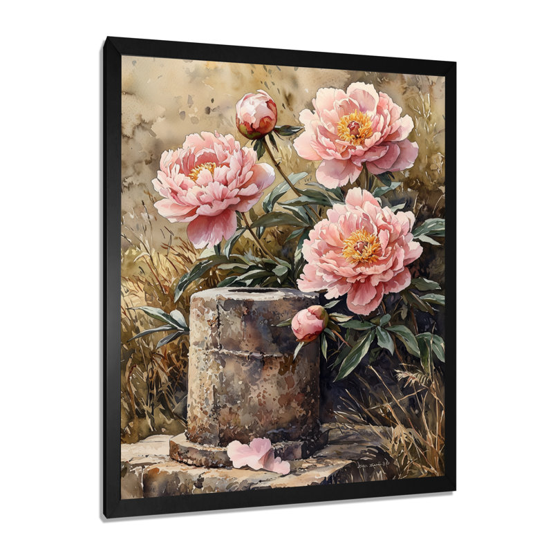 Cervin - Floral Canvas Prints, Noir, noir, noir, noir, H 20 po x l 12 po, Reproduction encadrée d'une seule photo