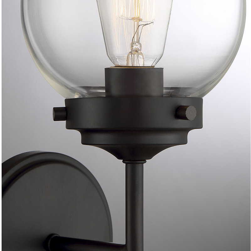Aiden 1 - Light Dimmable Armed Sconce in Oil Rubbed Bronze, Oil Rubbed Bronze