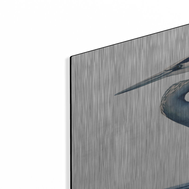 «Azure Heron I» par Grace Popp, H 36 po x l 24 po