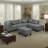 104.5" Upholstered Sofa,Chaise & Ottoman