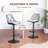 Swivel Upholstered Adjustable Height Counter Stool-1726822247