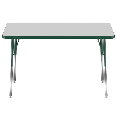 Rectangle T-Mold Adjustable Height Activity Table