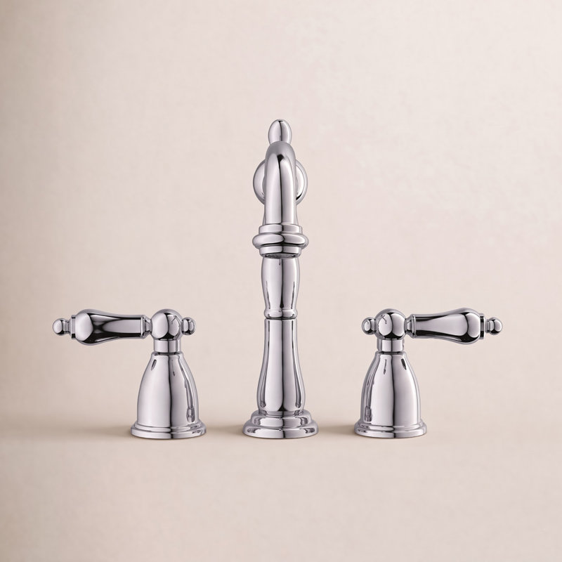 Robinet de salle de bain espacé Kingston, Chrome poli
