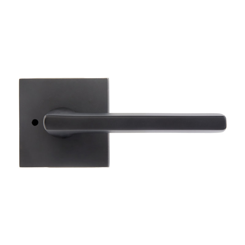 Bravura 839-7 Delray Privacy Lever on  Square Contemporary  Rose in Oil Rubbed Bronze