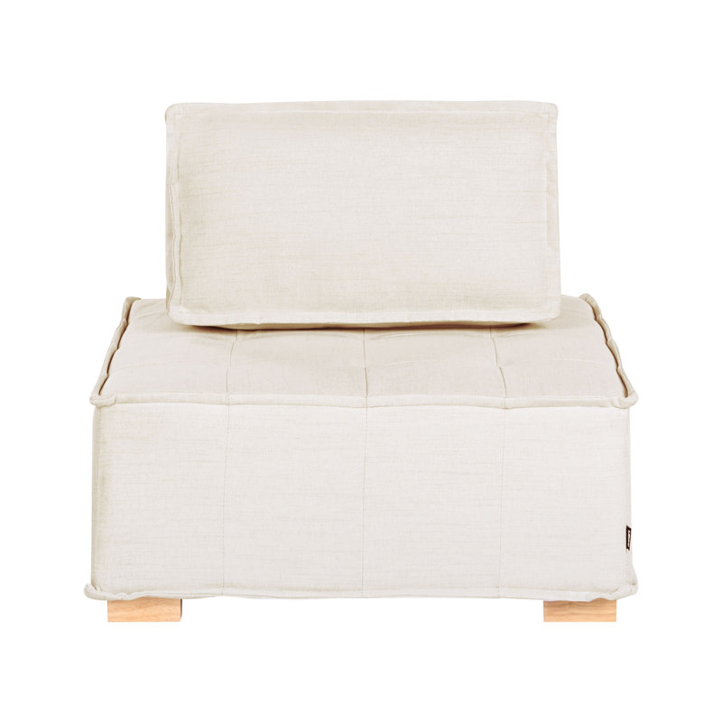 TIBRO Upholstered Fabric Armless, White