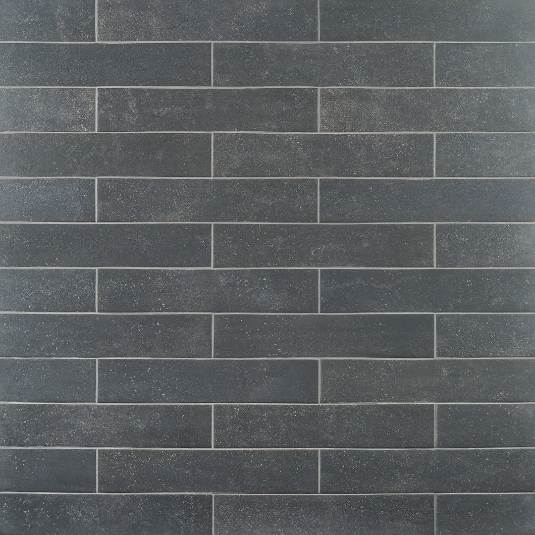 Sanskrit 4" x 19" Porcelain Patterned Subway Wall & Floor Tile Bond Tile