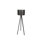 Lampe sur pied moderne avec corps en panneau de fibres à densité moyenne, hauteur de 57,1 po | Capuchon en polypropylène noir (9,8 po de diamètre, 9,8 po de longueur) | Câble de 6,6 pi avec interrupteur marche / arrêt | Douille E27 (60 W maximum) | Éclairage élégant pour le salon et la chambre à coucher