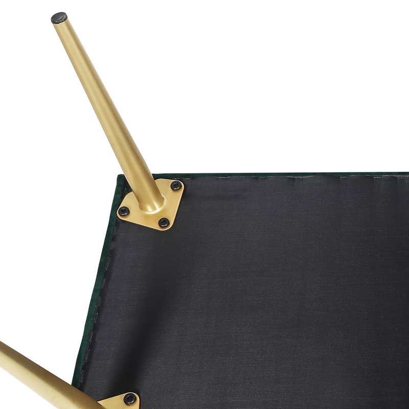 Banc de rangement rembourré Gigel, Vert