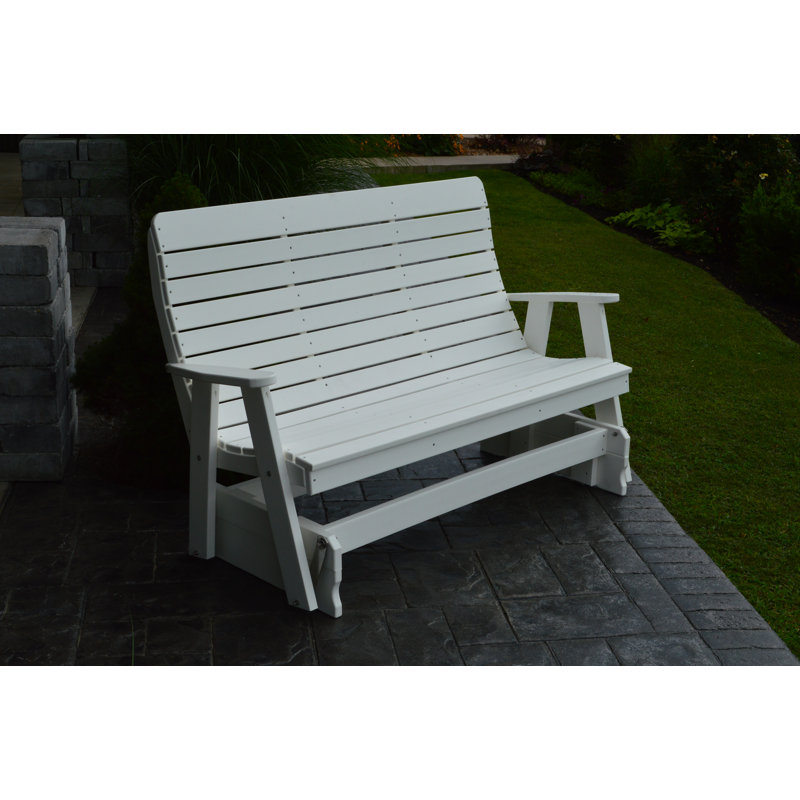 Banc en plastique pour l'extérieur, Blanc
