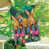 Brun / vert / rose / gris