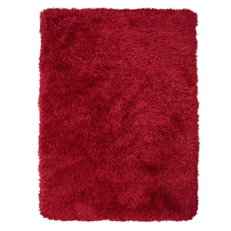 Hetzel area rug Hand Tufted Rectangle Red, Rectangle 60 x 120 cm, Red