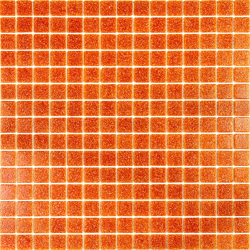 Dune 0.8" x 0.8" Glass Grid Mosaic Wall & Floor Tile , Apricot Red