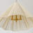 Haven 4-Light Cotton Thread Pendant Light with Textured Shade and Adjustable Chain