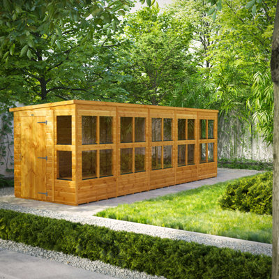 Powersheds 20 x 6ft Timber Tongue & Groove Pent Potting Shed