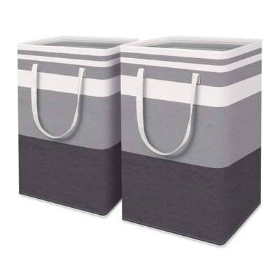 Waterproof Freestanding Laundry Baskets - 75L (Set of 2)