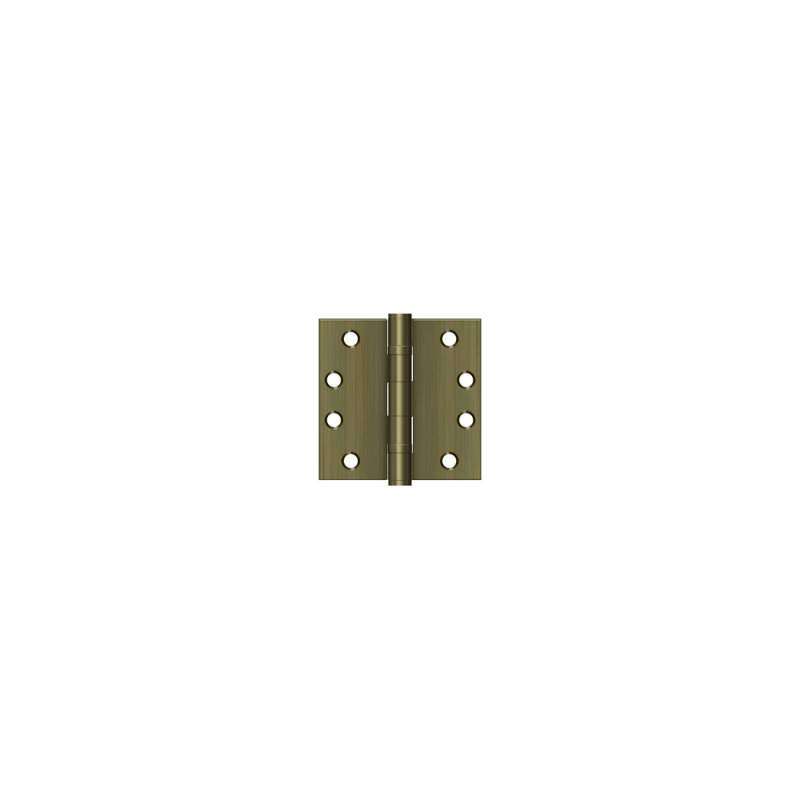 Steel Surface Mount Hinge, Antique Brass