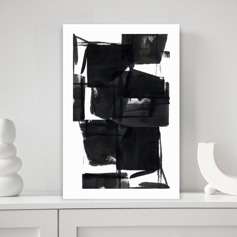 Art contemporain contemporain abstrait géométrique, H 18 po x l 12 po