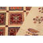 Tapis beige / rouge en laine noué à la main de style sud-ouest 66 po x 93 po Lovorko