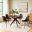 Chaise d'appoint Freidenberger en noyer brun