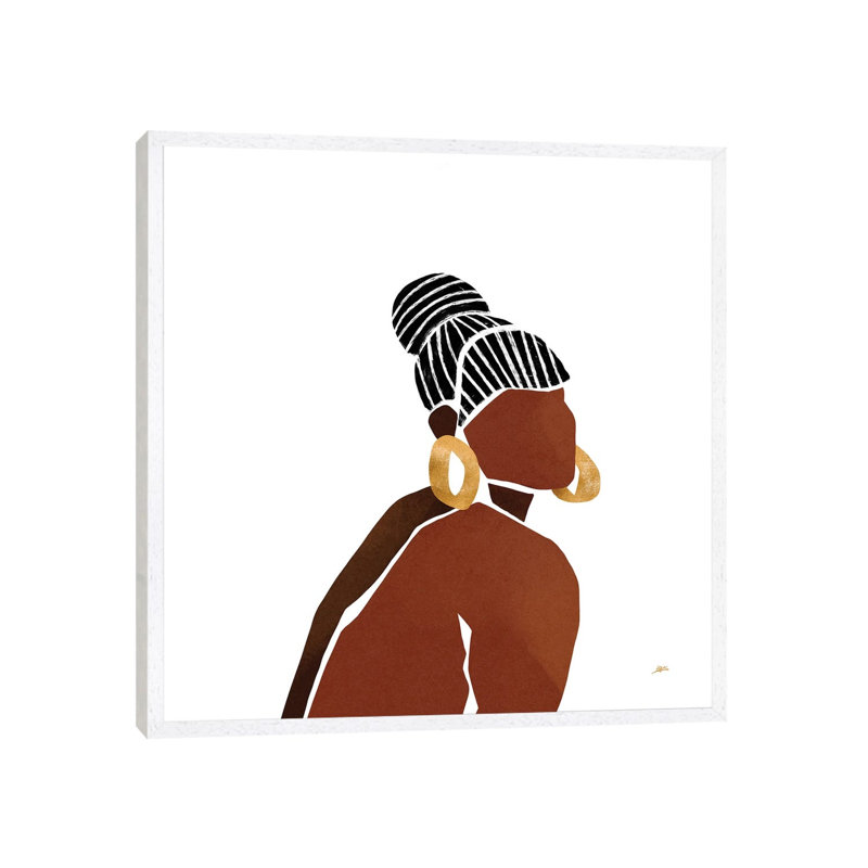 Nena by Bria Nicole - Print on Canvas, 93.98 cm H x 93.98 cm W, White Framed