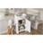 20-Inch Bathroom Vanity With Ceramic Sink, Freestanding Single Vanity Set With Soft Closing Door, Bulged Ceramic Basin, French Style, White-911178574
