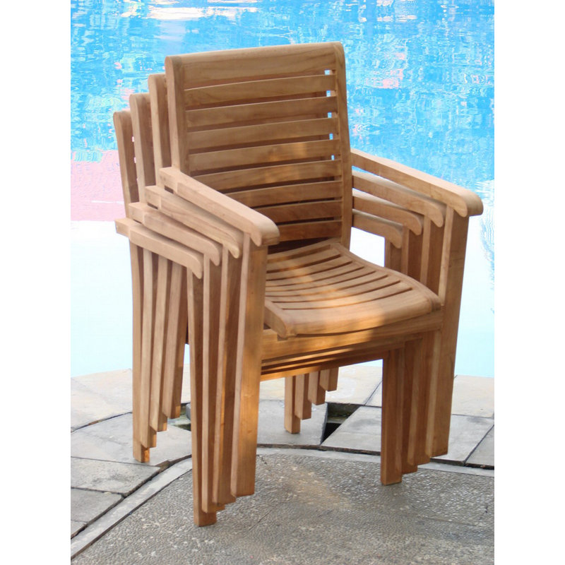 Hari Outdoor Teak Dining Armchair