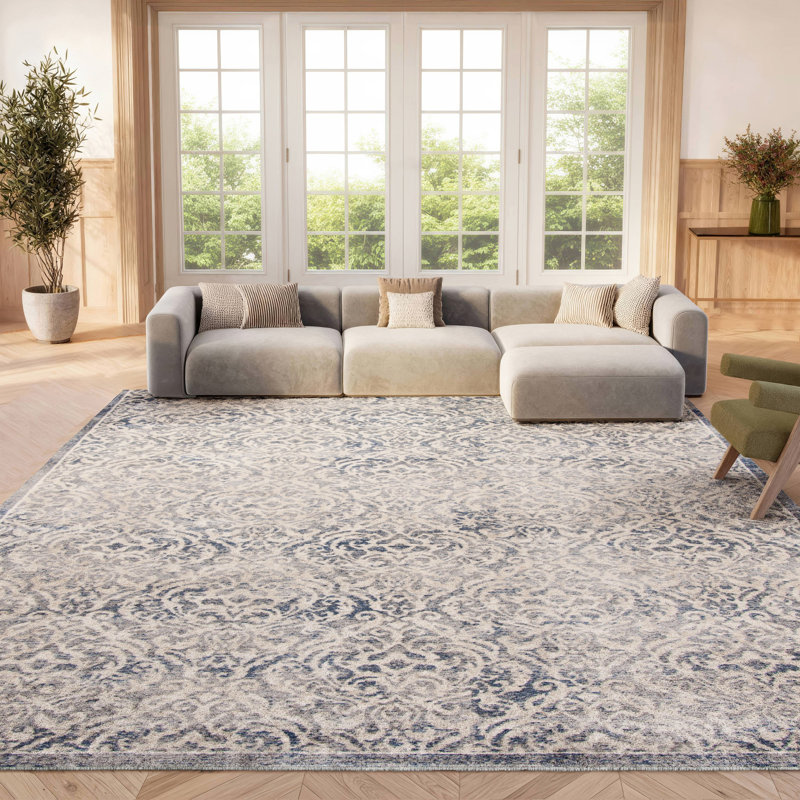 Llana Performance Ikat Rug, Rectangle 8' x 10'