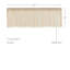 Cantonnière sur mesure en coton de couleur unie-828700668-828700663