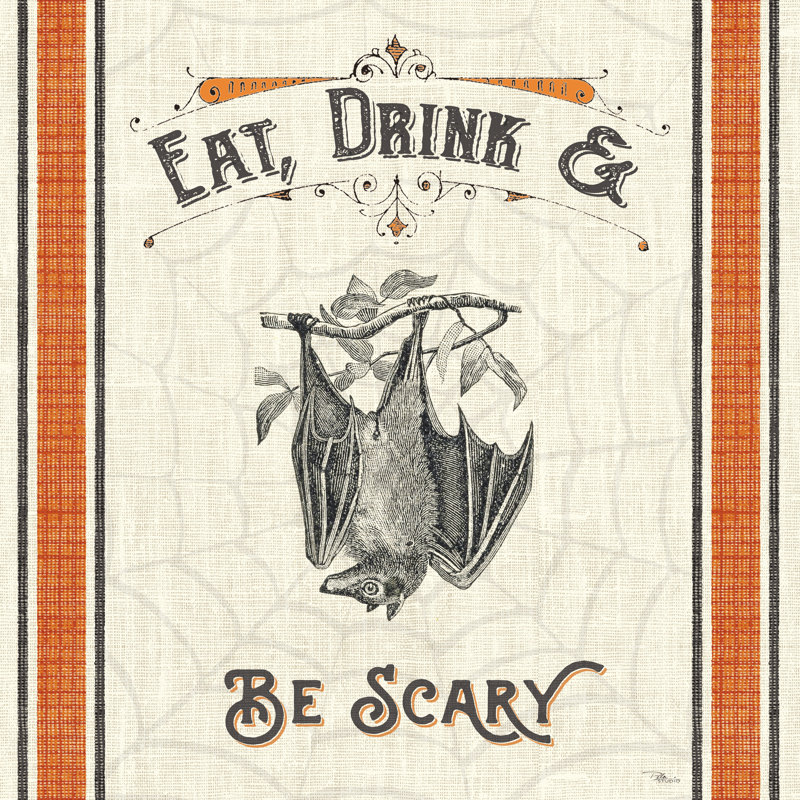 «Be Scary IV» - reproduction, Cadre simple noir, Non, H 12 po x l 12 po x P 1,25 po