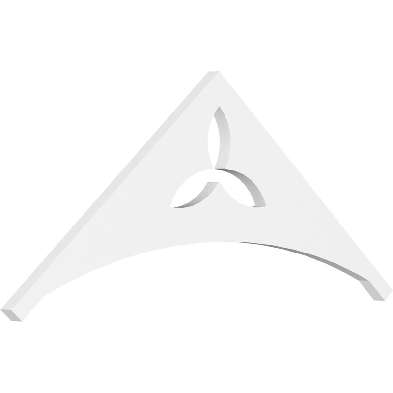 Pignon en PVC de qualité architecturale Naple, H 15 po x l 36 po x P 1 po, 10 / 12