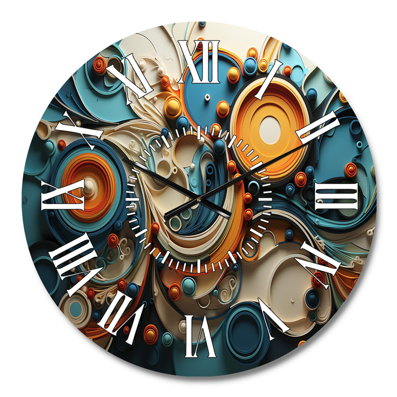 Horloge murale Teal, Médium