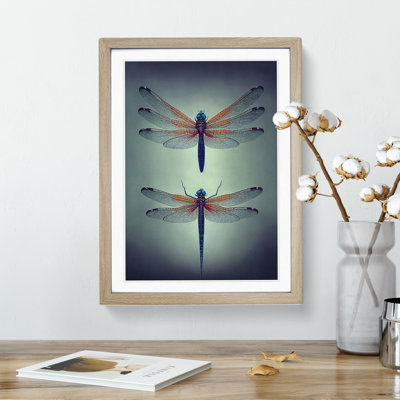 Spellbounding Dragonflies - Framed Print