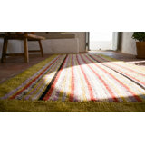 Hooked 1930s American Wool Antique Small Scatter Size Rug