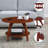 Cabool Round Coffee Table with Shelf-2059862126